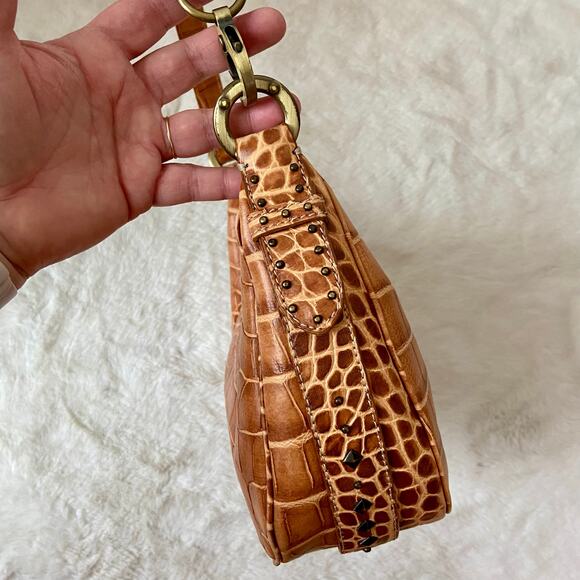 Donald J. Pliner Croc Embossed Shoulder Bag - Picture 4 of 12